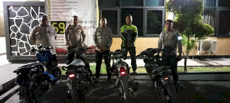 Respon Keluhan Masyarakat Terkait Balap Liar, Polres Ende Bergerak Cepat, Berhasil Amankan 4 Sepeda Motor