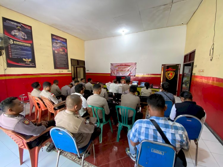 Perkuat Mental Dan Spiritual, Anggota Polres Ende Laksanakan Binrohtal