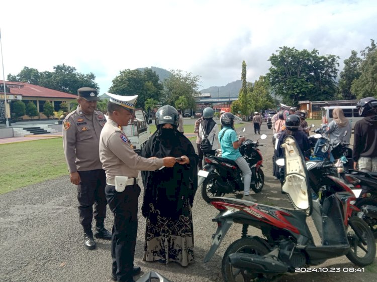 Hari Ke-9 Operasi Zebra, Kasat Lantas Polres Ende : Sudah Ratusan Pelanggar Yang Kami Tindak