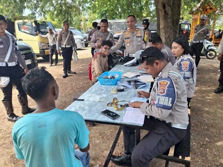 Hari Ke-9 Operasi Zebra, Kasat Lantas Polres Ende : Sudah Ratusan Pelanggar Yang Kami Tindak