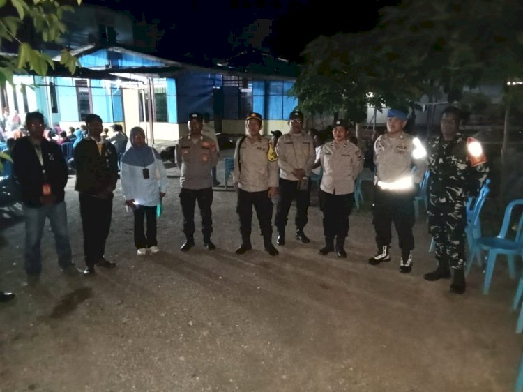 Personil Gabungan Polres Ende dan Polsek Ndona Amankan Kegiatan Kampanye di 4 Lokasi