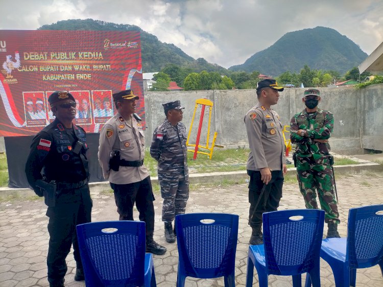 Debat yang Ke-2 Paslon Bupati dan Wakil Bupati Ende, Polres Ende Turunkan 240 Personel untuk Lakukan Pengamanan