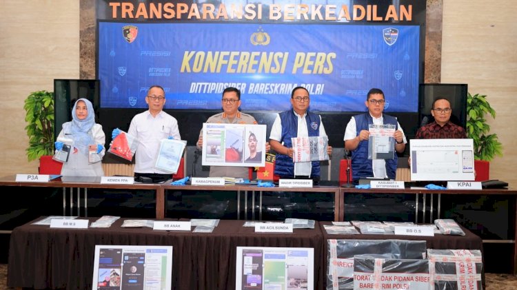 Polri Amankan Tersangka Pengelola Situs Penyebar Video Porno Anak