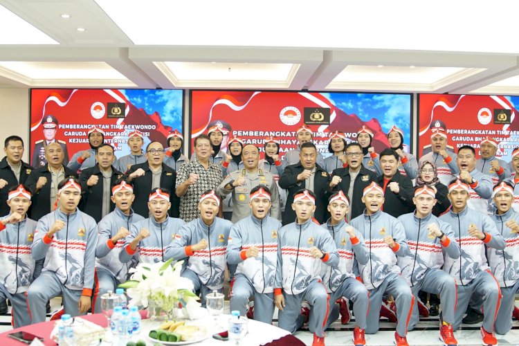 Lepas Tim Taekwondow Garbha Presisi ke Vietnam, Irwasum Polri: Jaga Nama Baik Institusi dan Negara, Junjung Sportivitas