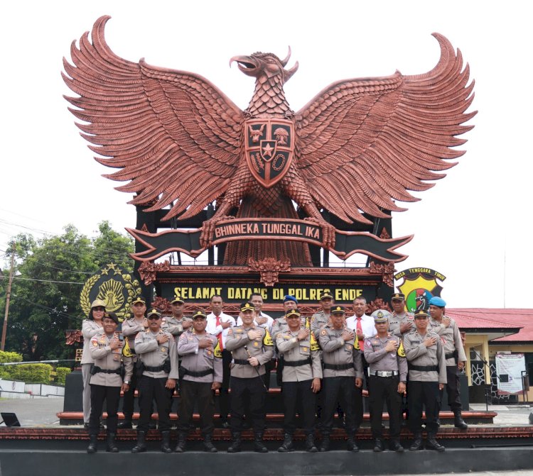 Resmikan Monumen Garuda Pancasila, Kapolres Ende : Patung Garuda Pancasila Adalah Simbol Bangsa Indonesia