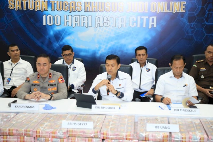 Polri Ungkap Tiga Kasus Besar Judi Online: Sita Aset RP 61 Miliar, Ungkap Sindikat Internasional