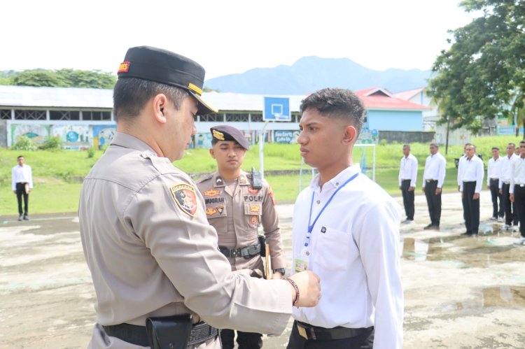 Kapolres Ende Pimpin Upacara Pembukaan Pelatihan Gada Pratama Satpam Gelombang II 2025