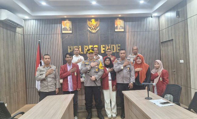 Kapolres Ende Melaksanakan Kegiatan Audiensi Dengan Ikatan Mahasiswa Muhammadiyah Ende, Jalin Kemitraan Menjaga Kamtibmas Dan Membangun Bangsa