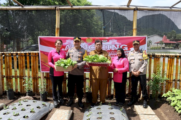 Polres Ende Luncurkan Pekarangan Pangan Lestari untuk Mendukung Ketahanan Pangan dan Program Makan Bergizi Gratis