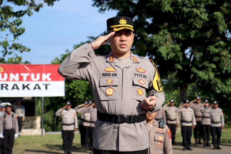 Tumbuhkan Jiwa Nasionalis Dan Patriotisme, Polres Ende Gelar Upacara Hari Kesadaran Nasional
