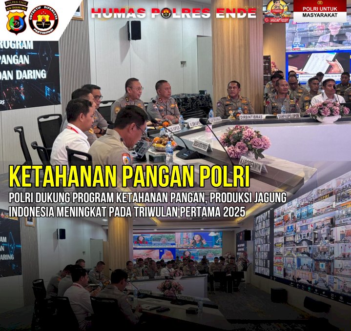 Polri Dukung Ketahanan Pangan, Produksi Jagung Indonesia Meningkat pada Triwulan pertama 2025