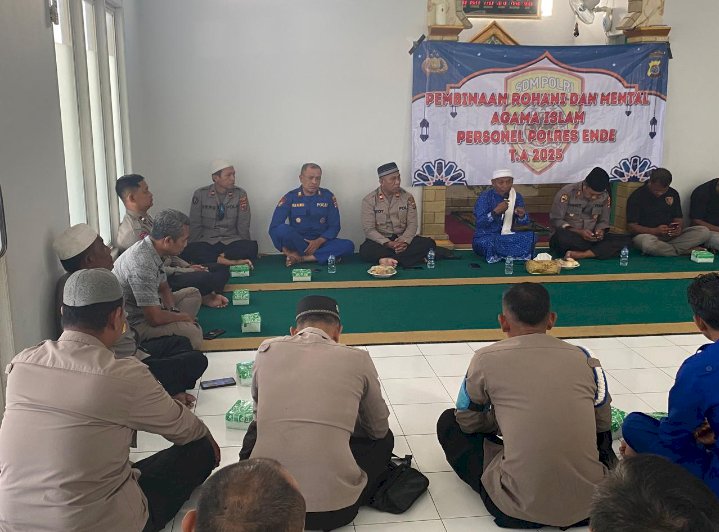 Perkuat Iman dan Taqwa, Polres Ende Gelar Pembinaan Rohani dan Mental