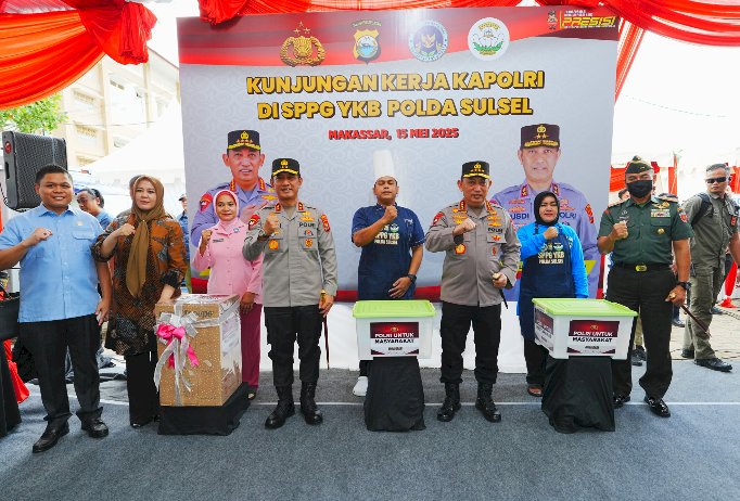 Kapolri Tinjau SPPG Polda Sulsel, Pastikan Kesiapan Dukung Program MBG