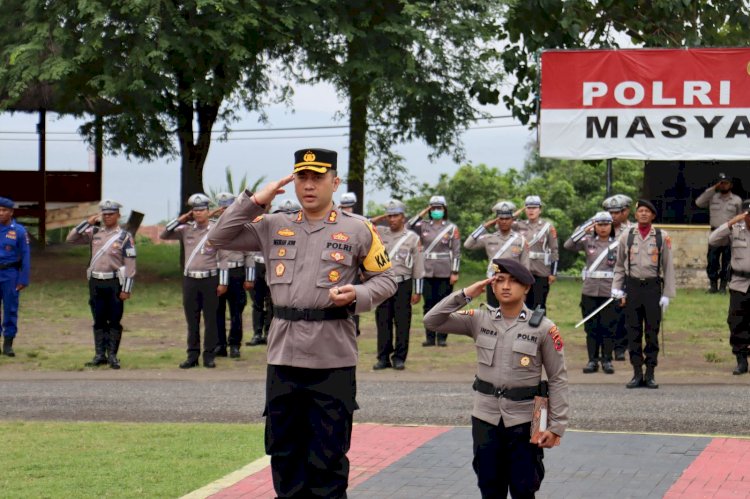 Gelar Upacara Hari Kebangkitan Nasional Ke-117, Kapolres Ende Bacakan Amanat Menteri Komunikasi dan Digital Republik Indonesia