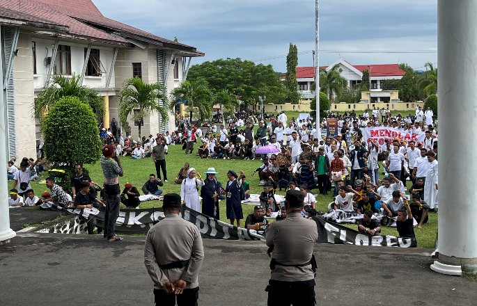 Polres Ende Polda NTT Amankan Aksi Damai Peringatan Hari Lingkungan Hidup Sedunia