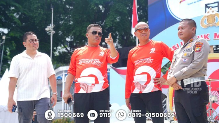 Kakorlantas Polri Tinjau Persiapan Car Free Day, Sambut Hari Bhayangkara ke-79