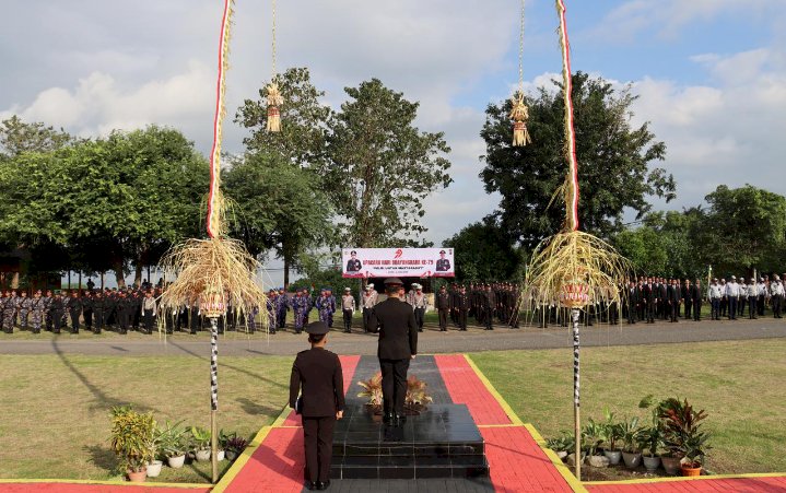 Polres Ende Gelar Upacara Hari Bhayangkara ke-79 Dengan Khidmat
