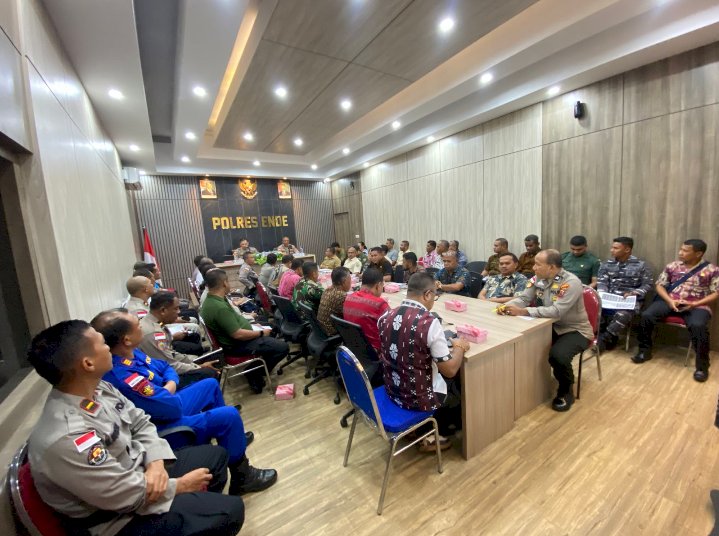 Polres Ende Gelar Rapat Koordinasi Pengamanan Turnamen Sepak Bola Bupati Ende Cup 2025