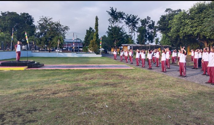 Jaga Kebugaran, Personel Polres Ende Gelar Olahraga Bersama