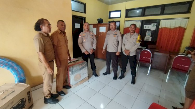 Kapolsek Wolowaru Sambangi Dinas Pertanian Ende, Terima Bantuan Alsintan untuk Dukung Program Ketahanan Pangan