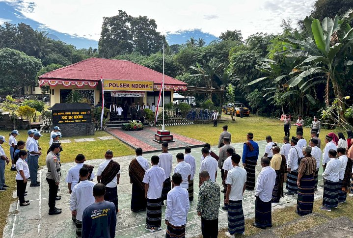 Polres Ende Polda NTT Gelar Upacara Hari Kemerdekaan RI ke-80 hingga Tingkat Kecamatan