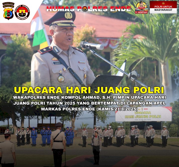 Polres Ende Gelar Upacara Hari Juang Polri