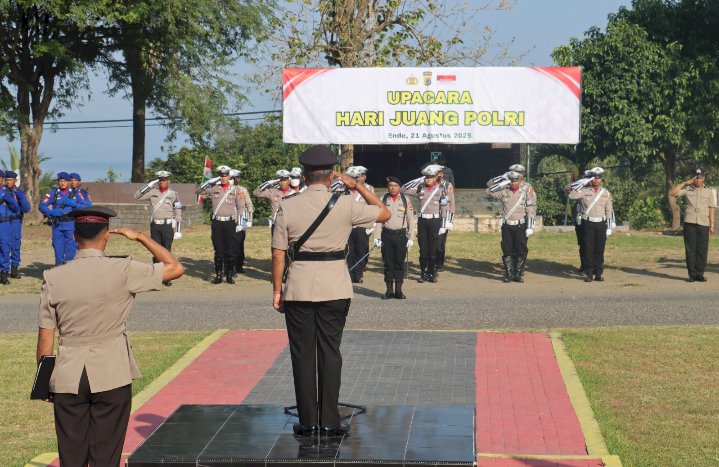 Polres Ende Gelar Upacara Hari Juang Polri