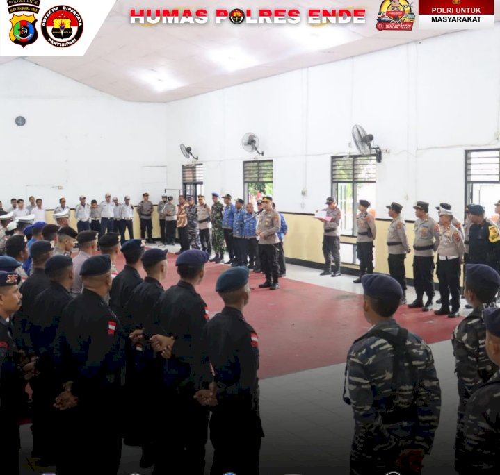 Siap Amankan Event Internasional, Polres Ende Gelar Apel Persiapan Tour de Entete 2025