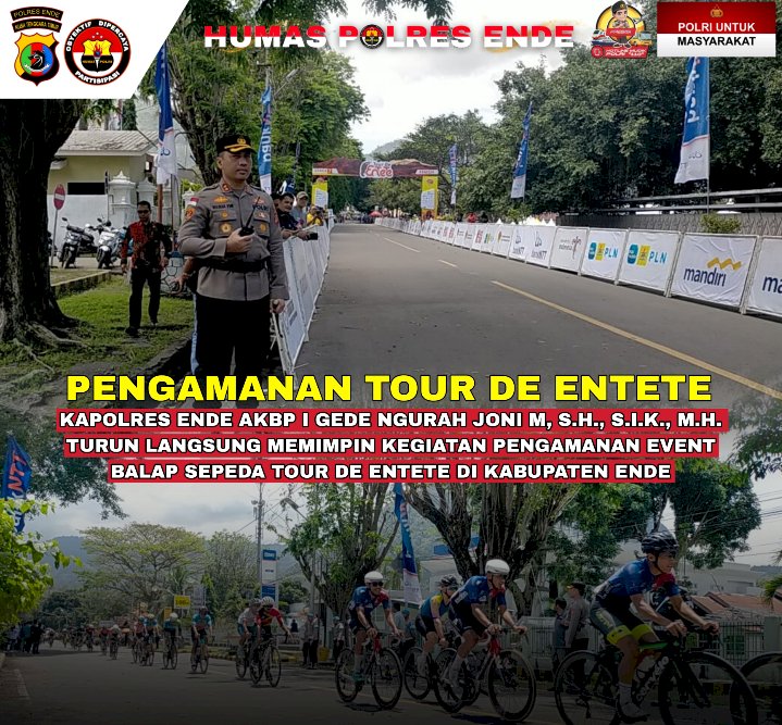 Tour De Entete Etape 7 Berjalan Aman, Kapolres Ende Apresiasi Semua Pihak