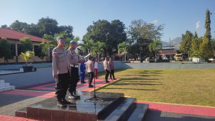 Kasi Propam Polres Ende Tegaskan Larangan Gaya Hidup Hedon Bagi Seluruh Personel Polres Ende