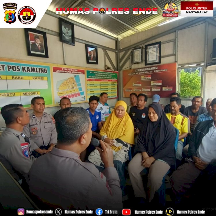 Dengar Aspirasi Warga, Polres Ende Gelar Kegiatan Jumat Curhat di Mbongawani