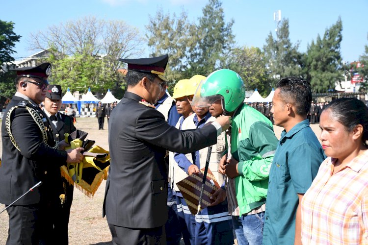 Apel Kebangsaan Polda NTT: Ojol dan Buruh Kompak Jaga Persatuan, Tolak Intoleransi dan Radikalisme