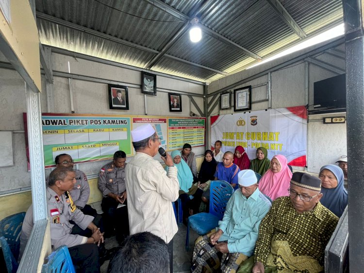Dengarkan Langsung Keluhan Masyarakat Terkait Kamtibmas, Polres Ende Menggelar Jumat Curhat di Mbongawani