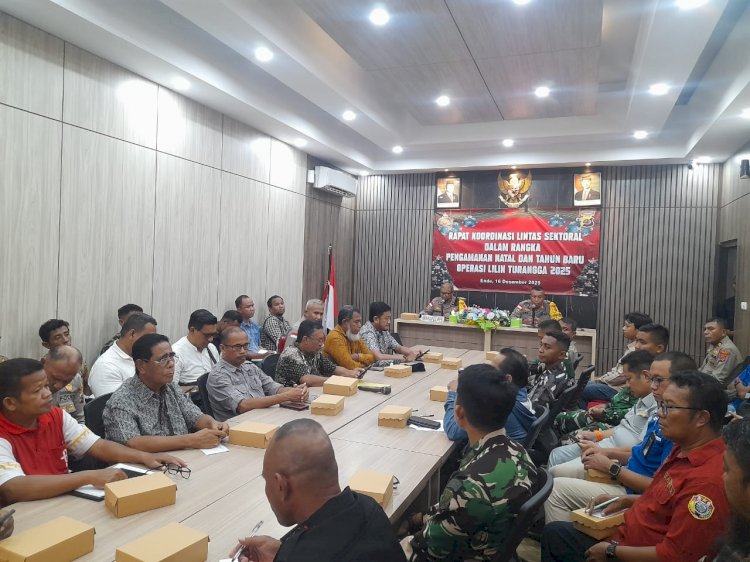Jelang Nataru, Polres Ende Perkuat Sinergitas Lewat Lintas Sektoral: Berikan Kenyamanan Bagi Masyarakat