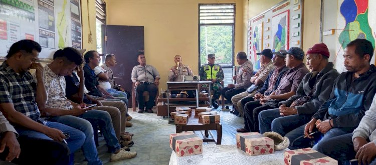 Sengketa Teo Tanda di Nduaria: Polsek Wolowaru Mediasi Pembangunan Rumah di Atas Lahan Larangan Adat