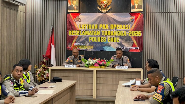 Polres Ende Gelar LatPraOps Keselamatan Turangga 2026, Wujudkan Jalanan yang Tertib dan Humanis