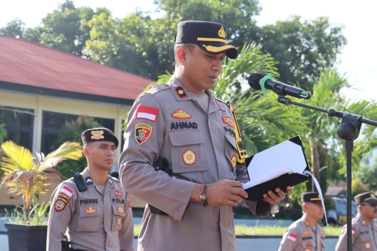 Tegakkan Disiplin Tanpa Kompromi, Waka Polres Ende Instruksikan Gaktiblin Rutin Setiap Hari