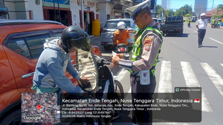 Ops Keselamatan Turangga 2026 Hari Ketiga di Ende, Puluhan Motor Berknalpot Racing Terjaring Razia