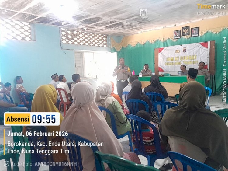 Dengarkan Suara Masyarakat, Polres Ende Gelar Jumat Curhat di Desa Bhorokanda: Dari Isu Balap Liar Hingga Sosialiasi KUHP Baru