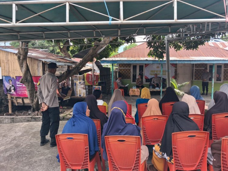 Polres Ende Gelar Jumat Curhat di Mbongawawo Warga Keluhkan Masalah Miras Hingga Knalpot Brong
