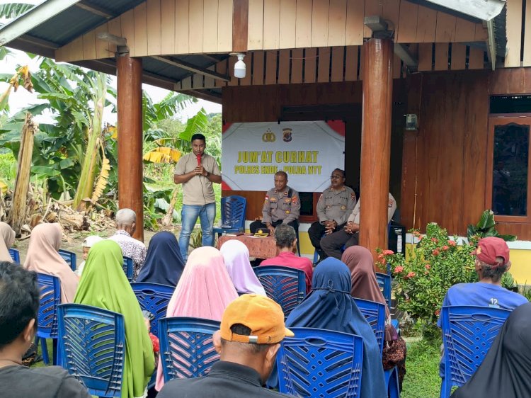 Dengar Suara Rakyat, Wakapolres Ende Turun Langsung ke Lokoboko dalam Kegiatan Jumat Curhat