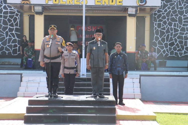 Jelang Idul Fitri 1447 H, Polres Ende Terjunkan 100 Personel Amankan Titik Keramaian