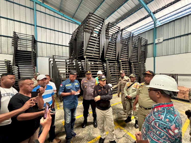 Pastikan Stok Pangan Aman Jelang Lebaran, Polres Ende Sidak Gudang Distributor