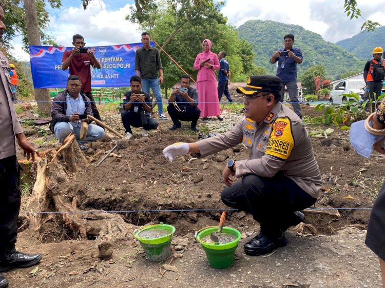 Dukung Generasi Emas, Polres Ende Mulai Bangun Satuan Pelayanan Pemenuhan Gizi Slog Polri