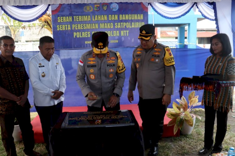 Perkuat Kemananan Maritim, Kapolda NTT  Resmikan Mako Satpolairud Polres Ende