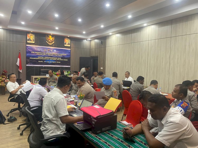Perkuat Tata Kelola Organisasi, Itwasda Polda NTT Lakukan Audit Kinerja di Polres Ende