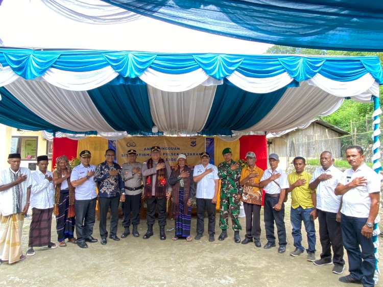 Kapolres Ende Kunjungi Polsek Lio Timur, Pesan Pengabdian Tulus dan Serap Aspirasi Kamtibmas