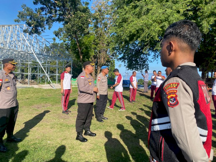 Pastikan Anggota Bersih Judol dan Sikap Tampang, Kapolres Ende Pimpin Langsung Opsgaktiplin
