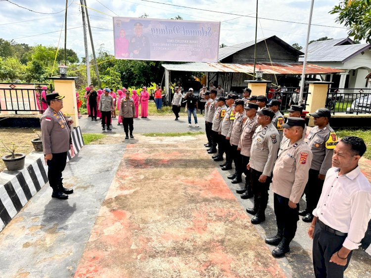 Perkuat Sinergitas dan Serap Aspirasi, Kapolres Ende Gelar Kunjungan Kerja di Polsek Maurole