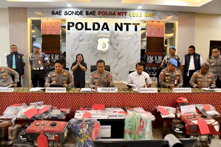Polda NTT Ungkap 76 Kasus Kejahatan Konvensional, Kapolda NTT Tegaskan Tidak ada Ruang bagi Pelaku Kriminal